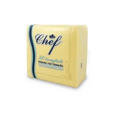 TOVAGLIOLO AIRLAID CHEF 40X40 CARTA A SECCO CHAMPAGNE 800PZ - 1