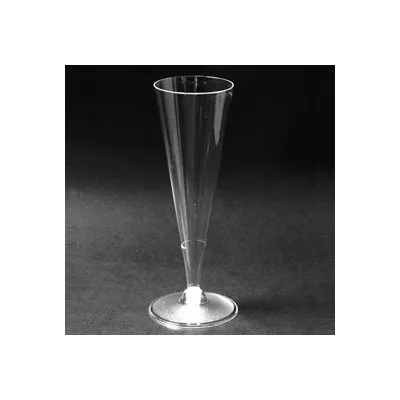 CALICE FLUTE KRISTAL CON GAMBO TRASPARENTE 120PZ - 1