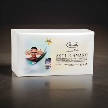 ASCIUGAMANI IN CARTA A SECCO 35X73CM 60PZ BIANCO PIEGATO SING. - 1