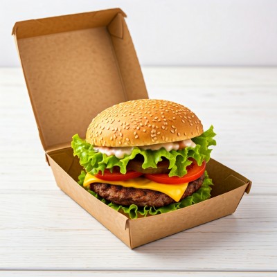 HAMBURGER BOX 12X12X7h 50PZ - 1