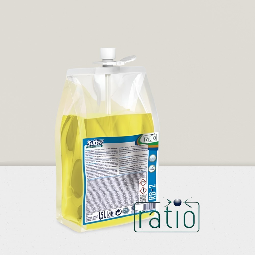 SUTTER RATIO RB-2 DETERGENTE UNIVERSALE PER SUPERFICI POUCH2X1.5LT - 1