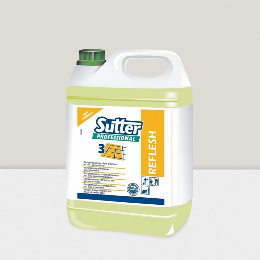 SUTTER REFLESH DETERGENTE NEUTRO PER PAVIMENTI LUCIDI 5KG - 1