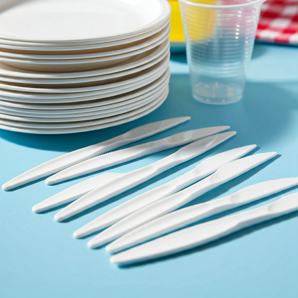COLTELLI COMPAT BIANCO 100PZ - 2