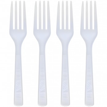 FORCHETTA COMPAT BIANCO 100PZ - 2