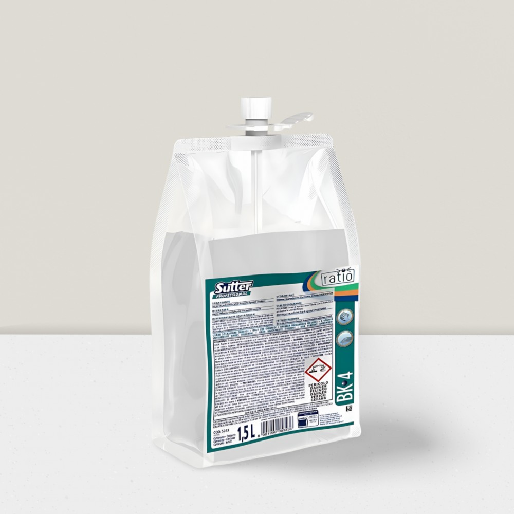 SUTTER RATIO BK-4 DETERGENTE ULTRA  SGRASSANTE CONCENTRATO POUCH 2X1.5LT - 2