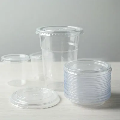 COPERCHIO IN PLASTICA BICCHIERE 75ML e 90ML 100PZ - 1