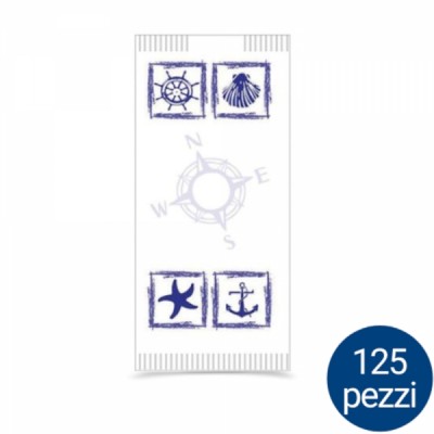 BUSTA PORTAPOSATE DECORO MARE CON TOV.38X38 2V 1000PZ - 1