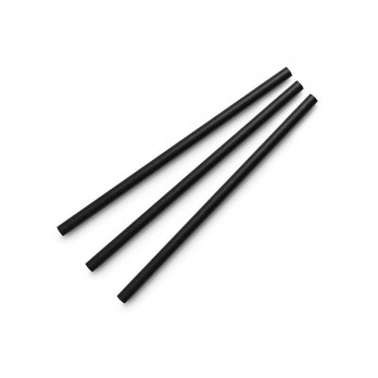CANNUCCE BIO DIRITTE NERA 14.5CM 7MM 500PZ - 2