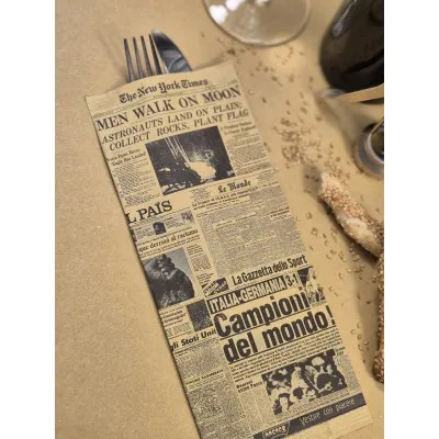 BUSTA PORTAPOSATE JOURNAL CARTA PAGLIA CON TOV.38X38 2V 1000PZ - 1